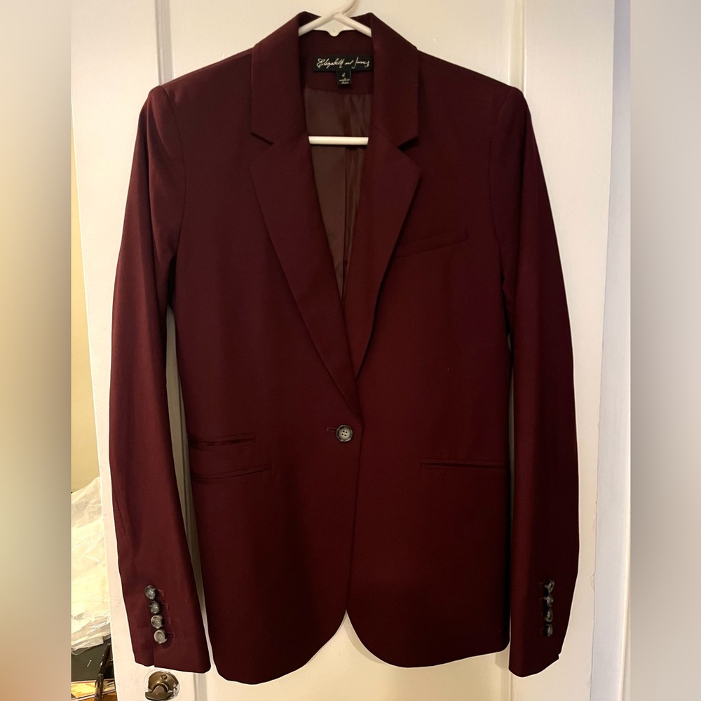 Elizabeth & James Maroon Blazer